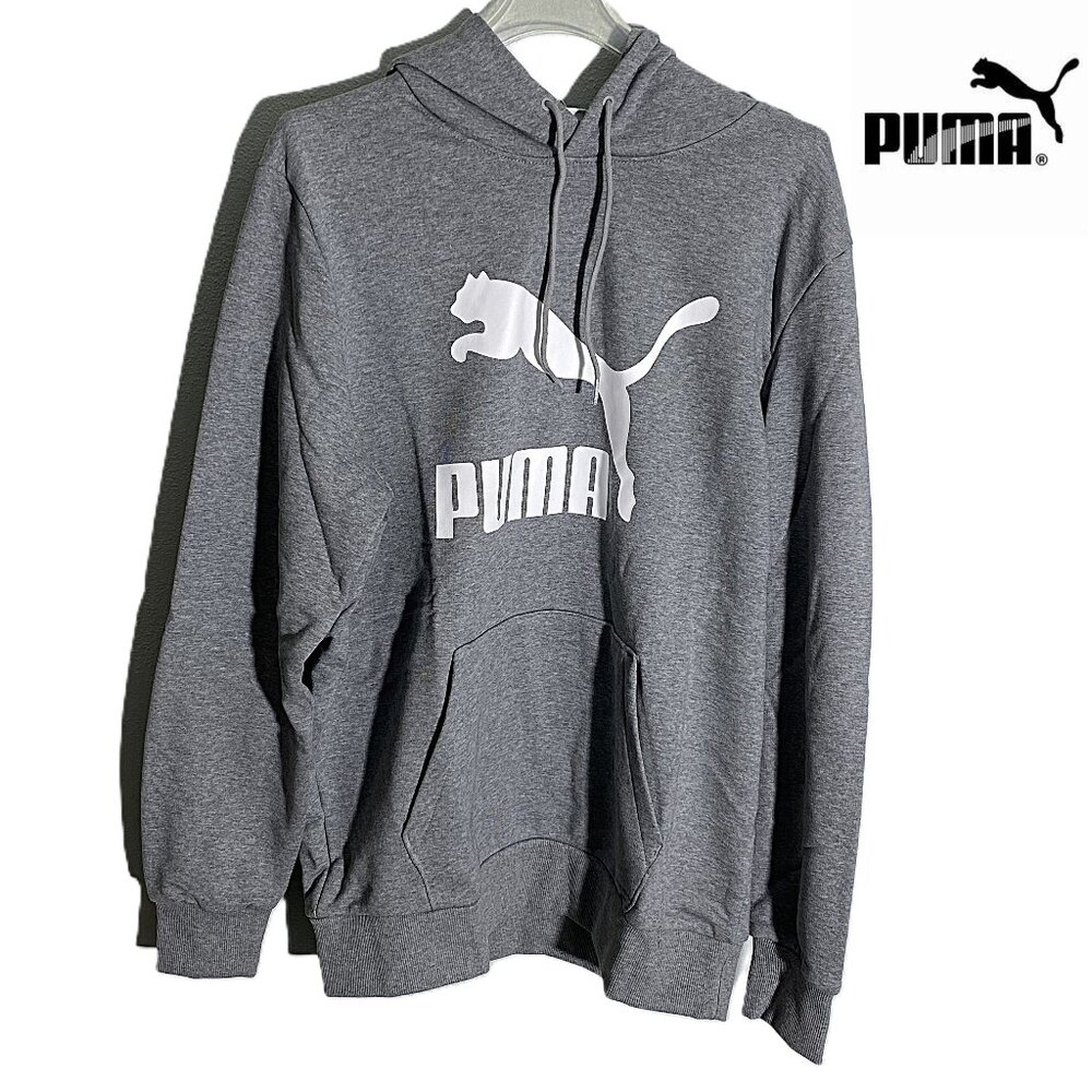 NWT Men’s PUMA Classics LogoMen's Hoodie Size: Large Color: Grey